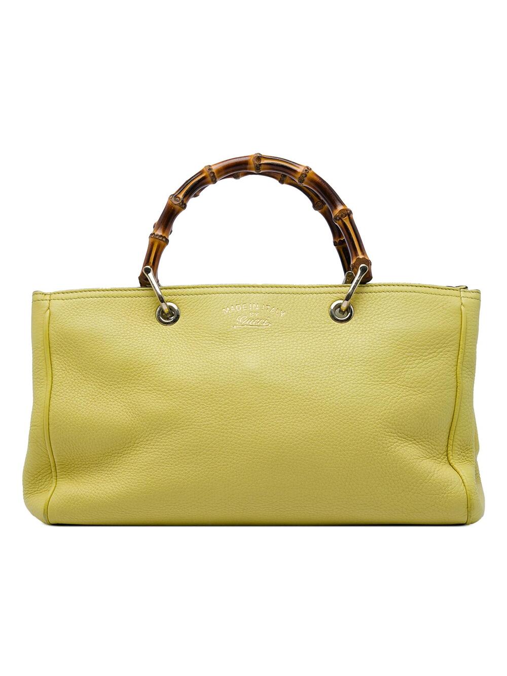 Gucci Medium Calfskin Bamboo Shopper #358372G66B